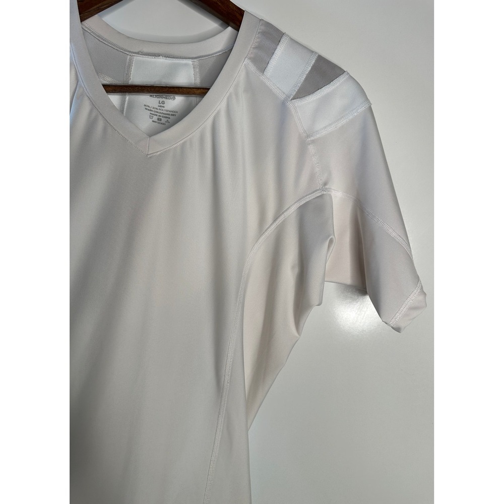 Postural Fitness By Alignmed Men's Large Compression Shirt Off White *Read* - Picture 4 of 9